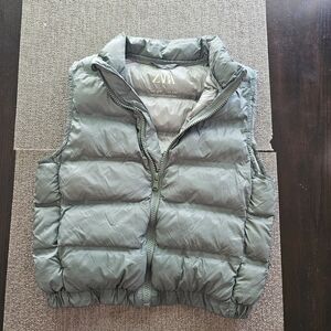 Zara Olive Quilted Vest